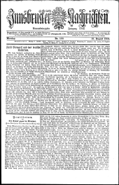 Innsbrucker Nachrichten 19020818 Seite: 1