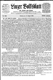 Linzer Volksblatt 19020819 Seite: 1