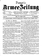 Danzers Armee-Zeitung 19020821 Seite: 1