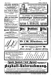 Agramer Zeitung 19020813 Seite: 8