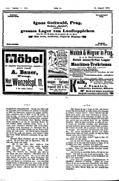 Prager Tagblatt 19020814 Seite: 18