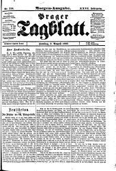 Prager Tagblatt 19020809 Seite: 1