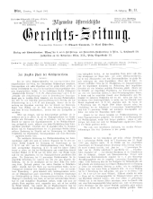 Allgemeine Österreichische Gerichtszeitung