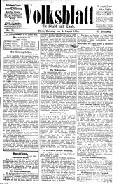 Volksblatt für Stadt und Land 19020802 Seite: 1