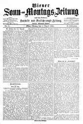 Wiener Sonn- und Montags-Zeitung 19020804 Seite: 1