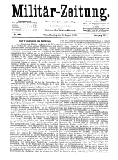 Militär-Zeitung 19020805 Seite: 1