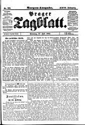 Prager Tagblatt 19020727 Seite: 1