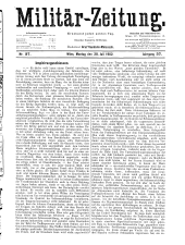 Militär-Zeitung 19020728 Seite: 1