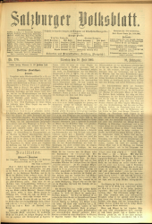 Salzburger Volksblatt: unabh. Tageszeitung f. Stadt u. Land Salzburg 19020728 Seite: 1