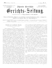 Allgemeine Österreichische Gerichtszeitung 19020802 Seite: 1