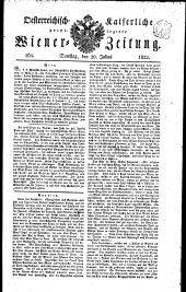 Wiener Zeitung 18220720 Seite: 1