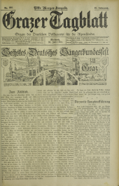 Grazer Tagblatt 19020730 Seite: 1