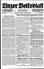 Linzer Volksblatt 19370720 Seite: 1