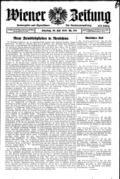 Wiener Zeitung 19370720 Seite: 1