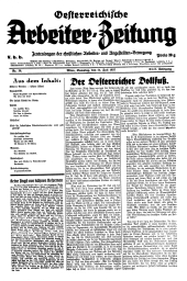 Österreichische Arbeiter-Zeitung 19370724 Seite: 1