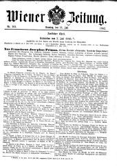 Wiener Zeitung 18820716 Seite: 1