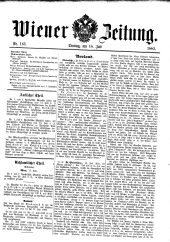 Wiener Zeitung 18820718 Seite: 1