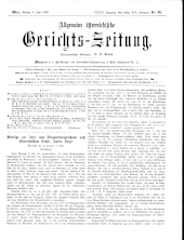 Allgemeine Österreichische Gerichtszeitung