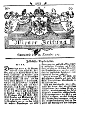 Wiener Zeitung 17911210 Seite: 1