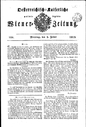 Wiener Zeitung 18150703 Seite: 1