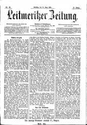 Leitmeritzer Zeitung 18810611 Seite: 1