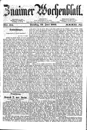 Znaimer Wochenblatt 18810611 Seite: 1