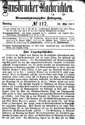 Innsbrucker Nachrichten 18820523 Seite: 1