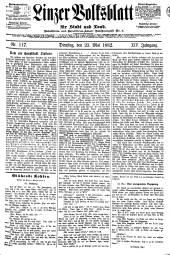 Linzer Volksblatt 18820523 Seite: 1