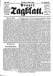 Prager Tagblatt 18820523 Seite: 1