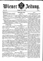 Wiener Zeitung 18820523 Seite: 1