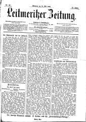 Leitmeritzer Zeitung 18820524 Seite: 1