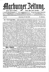 Marburger Zeitung 19120425 Seite: 1