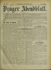 Prager Abendblatt 19120425 Seite: 1