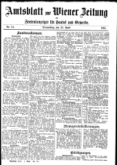 Wiener Zeitung 19120425 Seite: 31