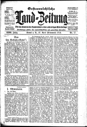 Österreichische Land-Zeitung 19120427 Seite: 1