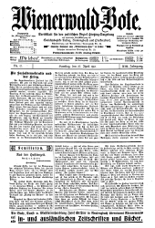 Wienerwald-Bote 19120427 Seite: 1