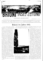 Brioni Insel-Zeitung 19120428 Seite: 1
