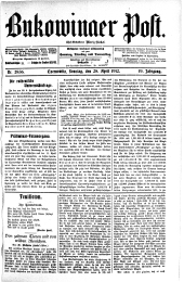 Bukowinaer Post 19120428 Seite: 1