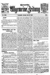 Czernowitzer Allgemeine Zeitung 19120428 Seite: 1