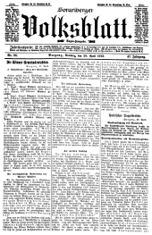 Vorarlberger Volksblatt 19120428 Seite: 1