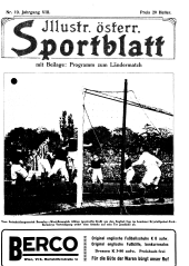 Illustriertes (Österreichisches) Sportblatt 19120504 Seite: 1