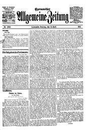 Czernowitzer Allgemeine Zeitung 19120416 Seite: 1