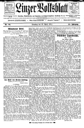 Linzer Volksblatt 19120416 Seite: 1