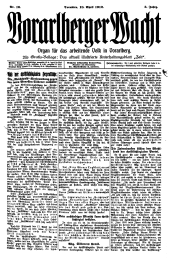 Vorarlberger Wacht 19120418 Seite: 1