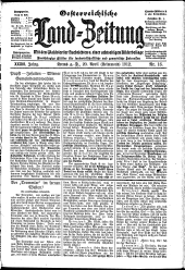 Österreichische Land-Zeitung 19120420 Seite: 1