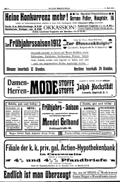 Czernowitzer Allgemeine Zeitung 19120417 Seite: 6