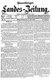 Vorarlberger Landes-Zeitung 19120417 Seite: 1