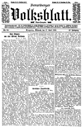 Vorarlberger Volksblatt 19120417 Seite: 1