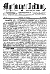 Marburger Zeitung 19120418 Seite: 1