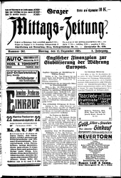 Grazer Mittags-Zeitung 19211212 Seite: 1